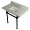 Kingston Brass 36X22 Carrara Marble Vanity Top W/Brass Feet Combo, Carrara Marble/Blk KVPB3630MBSQ0 - alternate 1